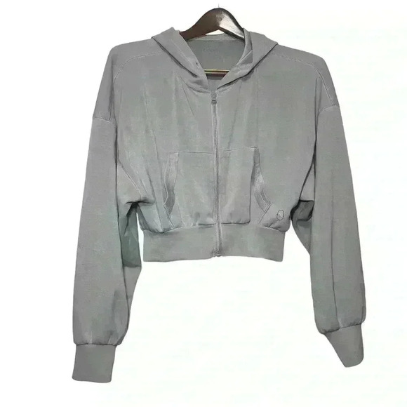 Women’s AS Revival hoodie Sz M; Gray; Crop oversized Super Softness *no string - Picture 1 of 14